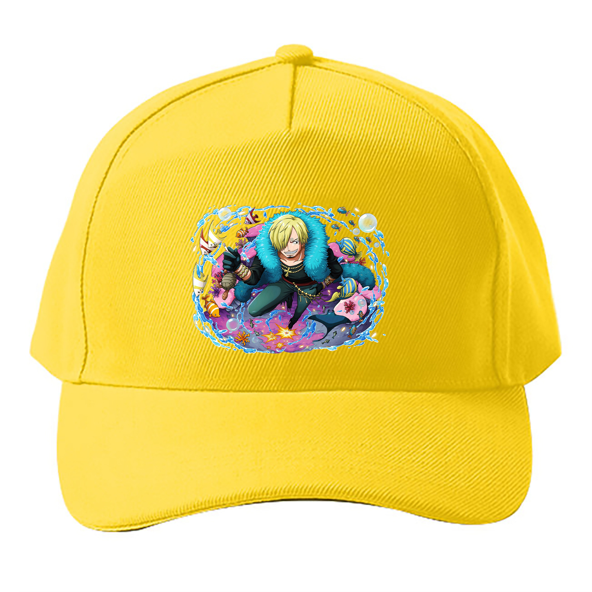（画像用） ワンピース サンジ ONE PIECE Sanji ベースボールキャップ 綿100％ 男女兼用 帽子 スポーツ